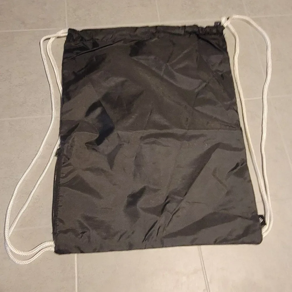 Adidas Black White School College Drawstring Sackpack Sling Backpack 14